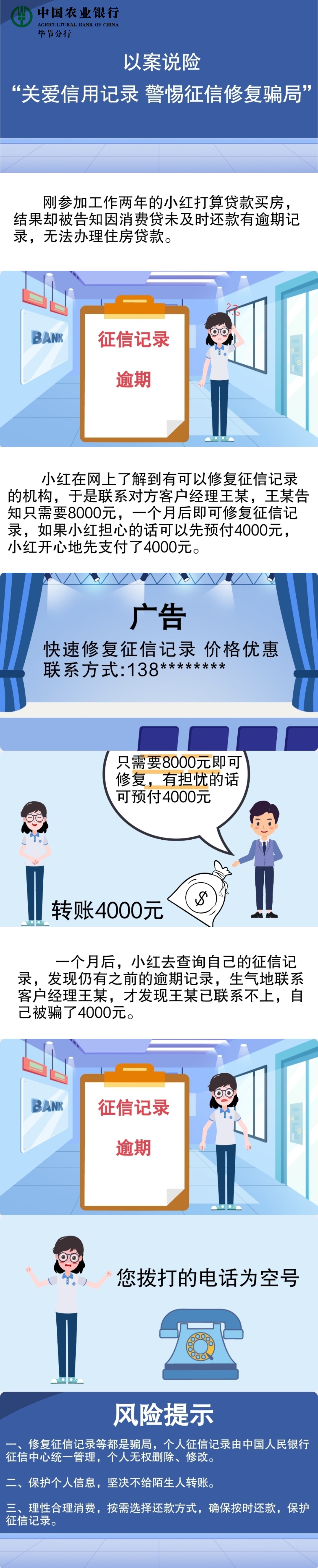 毕节农行“以案说险”：关爱信用记录，警惕征信修复骗局.jpg